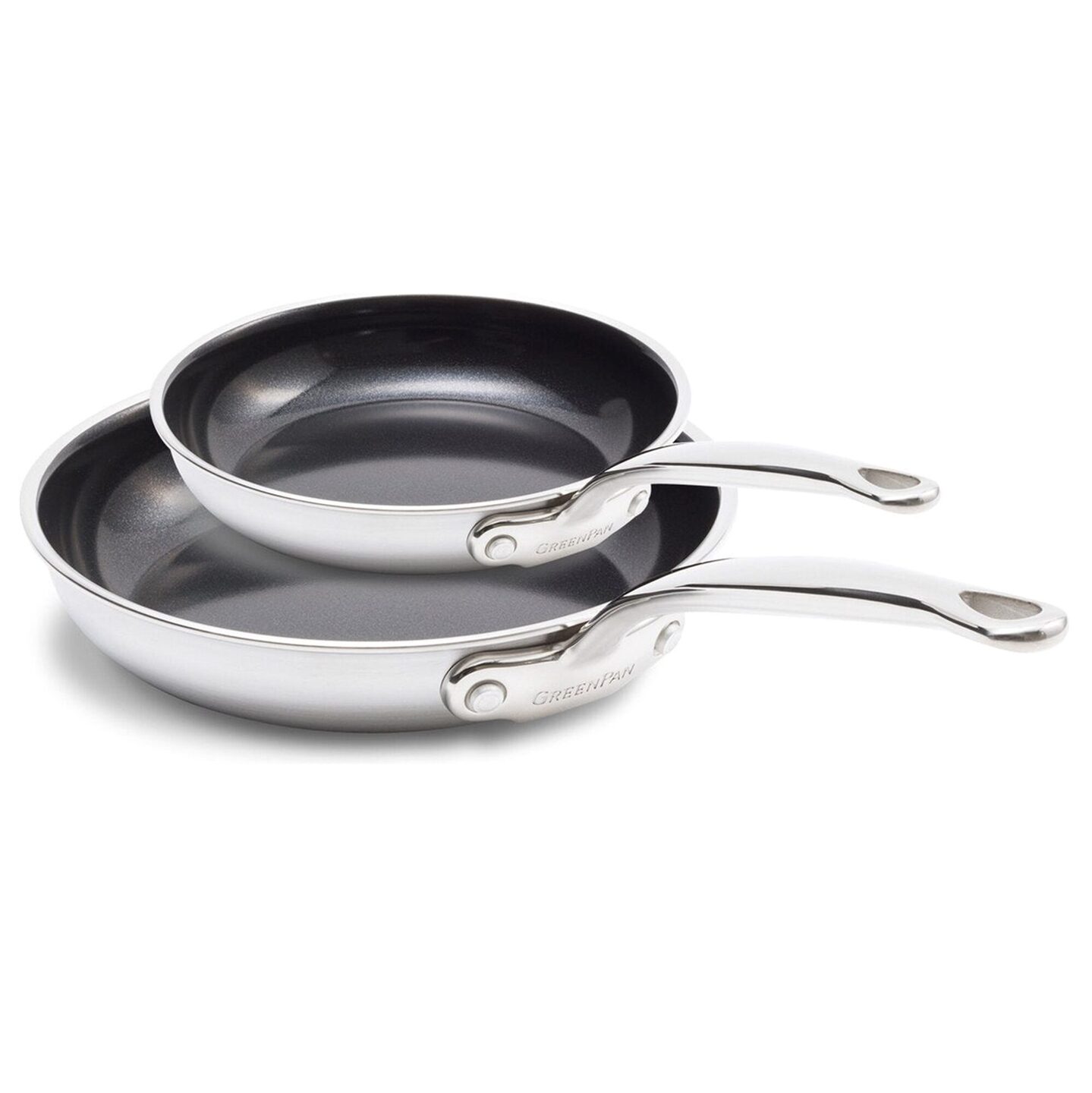 HEFTMAN Gietijzeren koekenpan, set van 3, voorgekruide koekenpannen met antiaanbaklaag (6, 8, 10 inch) - ovenbestendige inductiekoekenpan voor alle soorten kookplaat, grill, fornuis